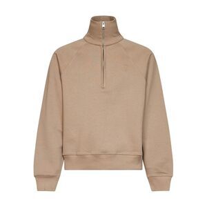 Ami Paris Men Beige Cotton Ami De Cœur Half-Zip Sweatshirt